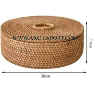 Deluxe Quality Table Decoration <b>Rattan</b> Unique New Style Kitchen Ware Fruit Basket Custom Logo Home Commercial Usage Basket - Product Image 2