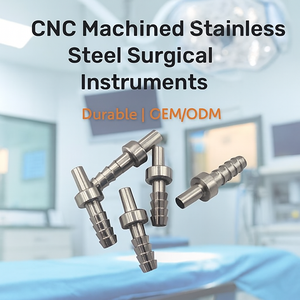 CNC Machined Stainless Steel Surgical <b>Instruments</b> & Medical Grade Components with Wire EDM & Broaching for Healthcare Industry - Product Image 2