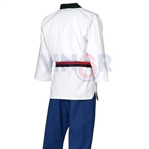 ชุดเครื่องแบบเทควันโดแบบเรียบระบายอากาศ - Product Image 4