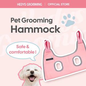 [HEDYS GROOMING] Hamac de toilettage pour chien en coton et maille, confortable, système de retenue sécurisé, facile à utiliser, adapté à plusieurs animaux, portable - Product Image 2