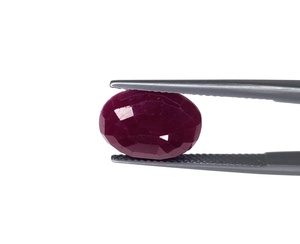 Piedra preciosa de rubí Natural 100% de alta calidad, 7,97 quilates, Color rojo oscuro, corte ovalado, piedra natal de Julio sin calentar para hacer anillos y colgantes - Product Image 3