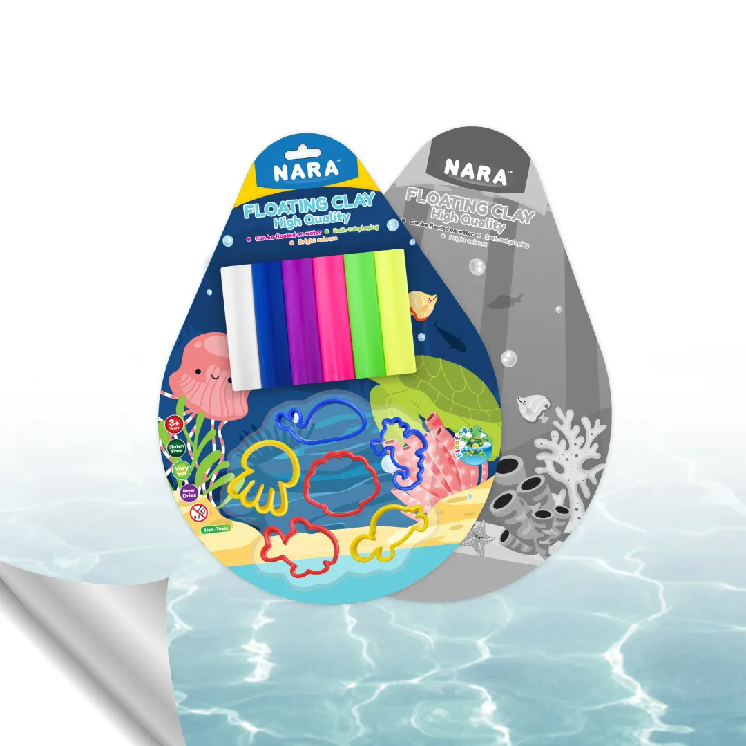Под морем игрушки! Таиландская моделирующая глина может плавать на воде 6 видов цветов плавающей глины 50 г. С аксессуарами морского мира