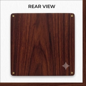 Decoración de Pared de Madera Moderna, Panel de Madera Hecho a Mano con Patrón Vertical Rectangular, Decoración para el Hogar - Product Image 2
