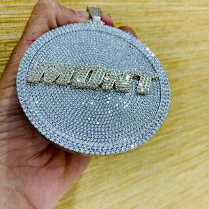 14K Yellow Gold Plated 6pcs Custom Letter <b>Skull</b> Pendant Cut Moissanite Classic Fashion Pendants Charms for Children Parties - Product Image 3