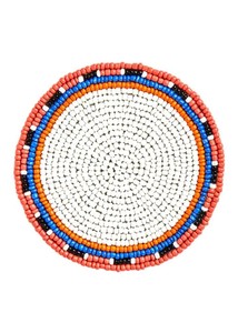 Posavasos de sandía moderno con cuentas de vidrio de alta calidad hecho a mano, Juego de 4 piezas para favores de boda y uso doméstico - Product Image 3