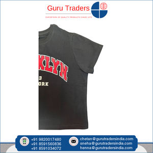 Top corto de manga corta para niñas con cuello redondo de algodón 100% de calidad superior con estampado en el pecho a precio con descuento del proveedor de origen indio - Product Image 4