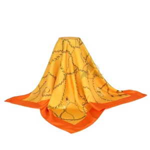 Bufanda de seda con estampado personalizado para mujer, accesorio de moda de primavera, estilo étnico, estampado Digital de longitud larga, amigable con la piel - Product Image 4