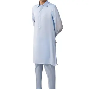 Luxe Zijden Shalwar Kameez Koninklijke Traditionele Kleding Voor Heren Voor Formele Evenementen