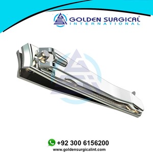 Coupe-ongles chirurgical professionnel en acier inoxydable de grande taille pour manucure et pédicure, dans un étui en cuir, format voyage, soin des ongles - Product Image 6