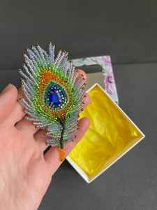 เข็มกลัดลูกปัดออกแบบทำด้วยมืออุปกรณ์เสริมคุณภาพสูงเข็มกลัดออกแบบที่เป็นเอกลักษณ์ของขวัญที่ดีที่สุดสำหรับอาบน้ำเด็ก - Product Image 3