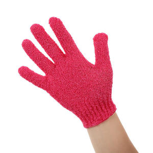Newest Five-Finger Nylon Gloves Natural Body Exfoliator Scrubber Deep Clean Body Tool with Exfoliating Function - Product Image 5
