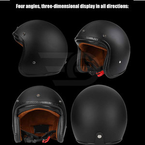 Open Face Helmet Durable ABS Shell Lightweight Ventilated Visor Helmet For Motorcycle Scooter Urban Road Safety Riding Equipment - Product Image 2