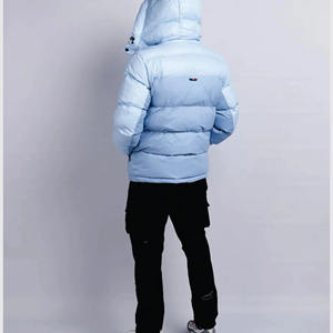 Veste matelassée pour homme, fabriquée directement en usine, vente en gros, personnalisable, hiver, style streetwear, chaude, isolée, capuche amovible - Product Image 6