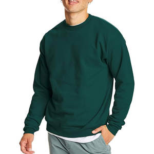 Sudadera de cuello redondo de lana para hombre Sudadera gruesa holgada de ajuste suave y básica - Product Image 5