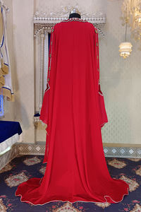 Caftan takchita islamique au design unique rouge - Product Image 4