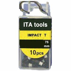 Industrial & DIY Grade Made in Taiwan OEM ODM 1/4" 75mmL Impact Torx Bits with Color <b>Sleeve</b> and Phosphate Manganese Finish - Product Image 1