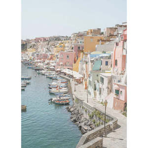 Procida Island Canvas <b>with</b> Digital <b>Printing</b> Customizable Support Base - Product Image 1
