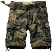 Short cargo kaki à 6 poches pour homme, demi-pantalon pour extérieur, été, entraînement, technique brodée, teinture unie, short de randonnée pour adulte
