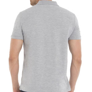 Los más vendidos de los hombres de verano Casual Sports Fitness para polos que absorbe la humedad liso en blanco patrón sólido ropa informal - Product Image 3