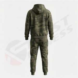 Survêtements décontractés pour hommes, personnalisables, de haute qualité, 100 % polyester, à capuche, respirants, en molleton, coupe régulière, longueur complète – Meilleures ventes - Product Image 2