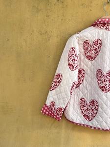 Chaqueta de Algodón Acolchada Floral Reversible Hecha a Mano SUFALAM para Mujer, Estilo Bohemio, Cierre de Botones, Ropa Casual para Todas las Temporadas - Product Image 6