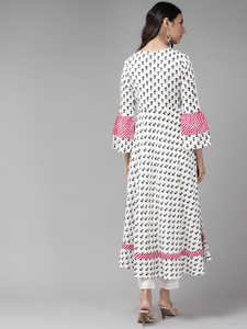 Rayon floral printed anarkali kurta soft comfortable fabric elegant ethnic wear designed for stylish daily use traditional - Product Image 3