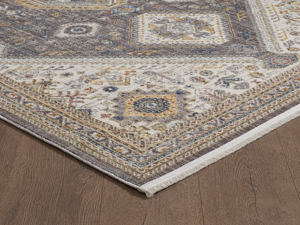 Turkish Luxury Machine Made Carpet Cream Black II Premium Living Room Area from Gaziantep Manufacturer - Product Image 2