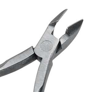 Pas cher prix nouvelle pince à cuticules des ongles en acier inoxydable Double tondeuse à ressort 10cm extrêmement pointu dissolvant de peau morte Logo personnalisé - Product Image 2