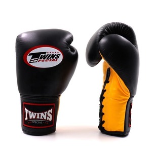 Professional Custom Lace Up Twins Boxing Gloves Top Quality Gloves Fighting Gears Custom Design & Logo Muay Thai Boxing Gloves - Product Image 5