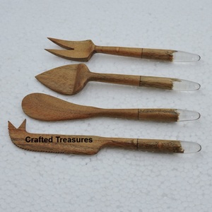 Fabricant de service de fromage en bois de qualité supérieure par des trésors artisanaux avec manche en marbre Ensemble de couverts à fromage Couteaux de qualité supérieure - Product Image 5