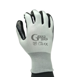 Gekko Nitrile Coated Anti-Slip <b>Gloves</b> Tear-Resistant Durable 10mil Thick 10 Inch Length Silicone/Powder/Latex Free General - Product Image 4
