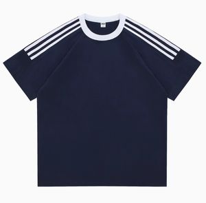 Camiseta holgada de algodón en blanco de alta calidad con hombros caídos, Camiseta con estampado de logotipo personalizado, ropa de calle, camiseta para hombre - Product Image 3