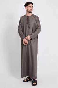 Vente en gros de thobe en coton de haute qualité Jubba pour hommes du Moyen-Orient pour l'Eid Prix d'usine - Product Image 6