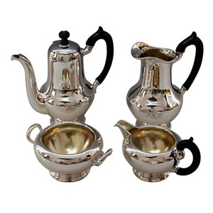 Vente chaude Conception Martelée Hôtel Restaurant Traiteur Service À Thé En Métal Service À Thé En Métal En Laiton Pur Thé Café Service Bouilloire Ensembles - Product Image 5
