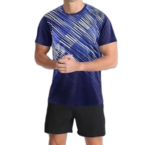 Camisetas de Manga Corta para Hombre, Cuello Redondo, Tejido Grueso, Absorbe la Humedad, Estilo Casual - Product Image 1