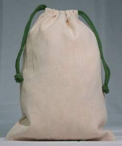 Bolsa con cordón impresa con logotipo personalizado de lona de lino y algodón 100% ecológica bolsa de polvo reutilizable de moda para velas portátil - Product Image 1