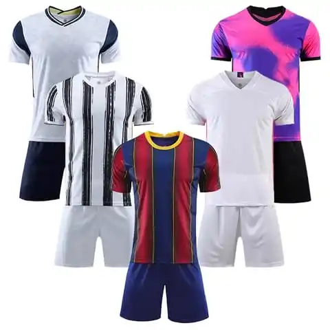 new 2023 high quality Sublimation Custom print logo & Fashionable style Hot sales Soccer Uniform for men's