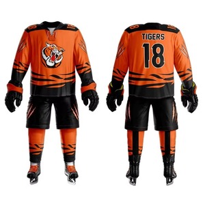 ชุดยูนิฟอร์มฮ็อกกี้น้ำแข็งแห้งเร็วเครื่องแบบมืออาชีพฮอกกี้น้ำแข็งทำจากโพลีเอสเตอร์ - Product Image 3