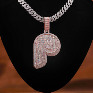 Lujoso Moissanite Diamond 925 Sterling Silver P Colgante personalizado Iced Hip-Hop Style para hombres con nuevo colgante de diseño personalizado - Product Image 4