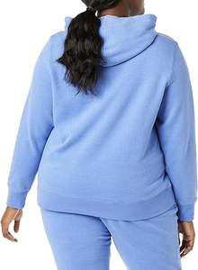 Sweats à capuche 100% coton pour femmes de haute qualité brodés hiver motif solide sérigraphie - Product Image 4