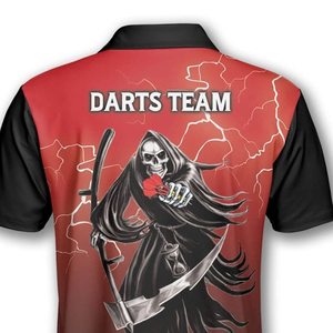 Concevez votre propre maillot de polos à fléchettes réversible de grande taille avec poches imprimées par sublimation pour une utilisation en équipe - Product Image 6