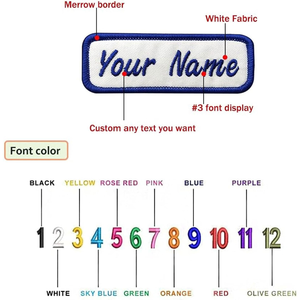 Badges personnalisés brodés en textile avec épingle de sûreté, résistants à l'eau, durables, écologiques, couleurs personnalisées pour l'école - Product Image 4