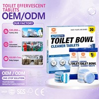 Shinefy Tablettes Nettoyantes Automatiques Écologiques Jetables pour Cuvette de Toilettes, 20 Comprimés, Sans Parfum, Nettoyage en Profondeur et Désodorisant
