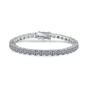 Pulsera de Tenis de Moissanita Fina Más Vendida, Joyas de Plata de Ley Icecraft para Mujeres Elegantes, Brillo Impresionante, Mejor Precio - Product Image 5