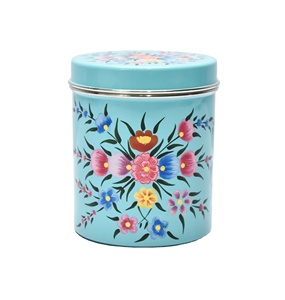 Bote de almacenamiento de alimentos pintado a mano, alta calidad, estilo moderno, elegante, para el hogar y la cocina - Product Image 1