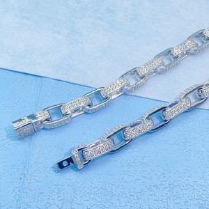 VVS Diamond Cuban Link <b>Necklace</b> IGI Certified 925 Sterling <b>Silver</b> Iced Hip Hop Style for Men Women Fine Chains <b>Necklaces</b> - Product Image 2