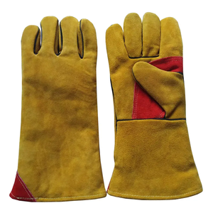Guantes industriales de protección contra impactos de cuero de vaca de alta resistencia Guantes de trabajo de soldadura cómodos - Product Image 2