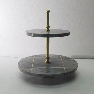 <b>3</b> <b>Tiers</b> <b>Cake</b> <b>Stand</b> Cheap Stock Plate Matte Ceramic Porcelain Black Dinner Plate - Product Image 4