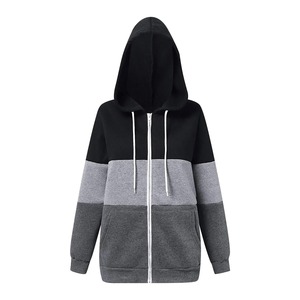 Sudaderas con Capucha de Algodón 100%, Casuales, Transpirables, Elegantes, con Cierre, para Mujer, Personalizadas, con Hombros Caídos, Estilo Urbano con Lentejuelas - Product Image 1