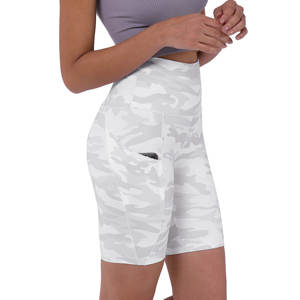 <b>Camo</b> Print Women High Waist Jogger Running Polyester Spandex Athletic Workout <b>Shorts</b> Custom Yoga Biker Booty Gym <b>Shorts</b> - Product Image 1